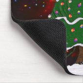 kerstboom Snowman Surprise Art Print Muismat (Hoek)