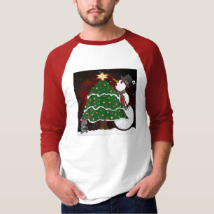 kerstboom Snowman Surprise Art Print T-shirt