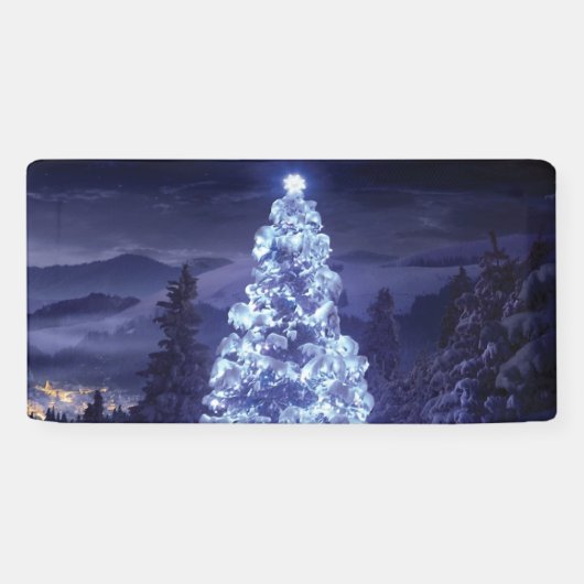 kerstboom spandoek (Horizontaal)