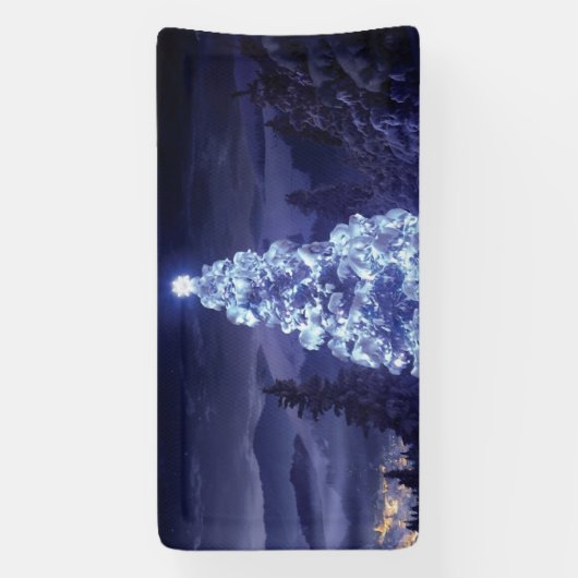 kerstboom spandoek (Verticaal)