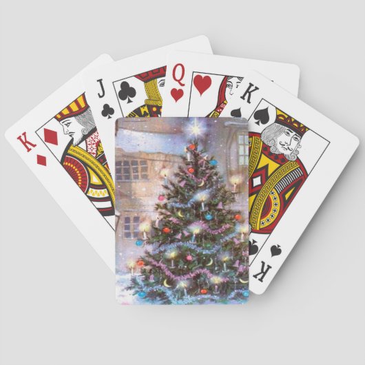 kerstboom  speelkaarten (Achterkant)