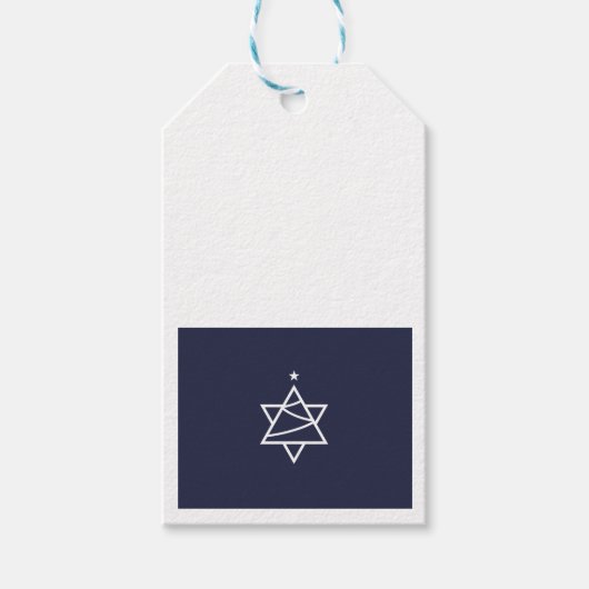 Kerstboom ster van David Cadeaulabel (Voorkant)