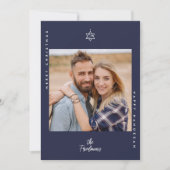 Kerstboom Ster van David Feestdagenkaart (Voorkant)