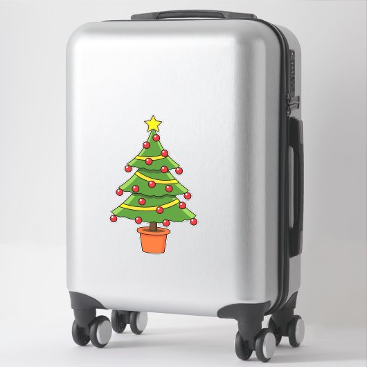kerstboom sticker (Koffer)