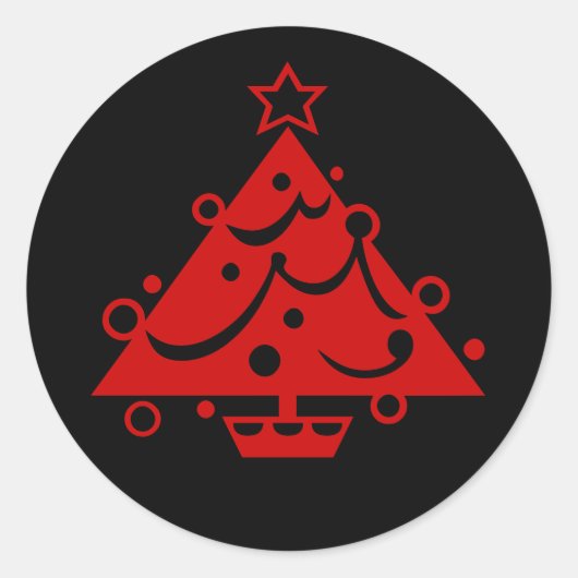 kerstboom sticker (Voorkant)