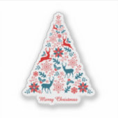 kerstboom sticker (Voorkant)
