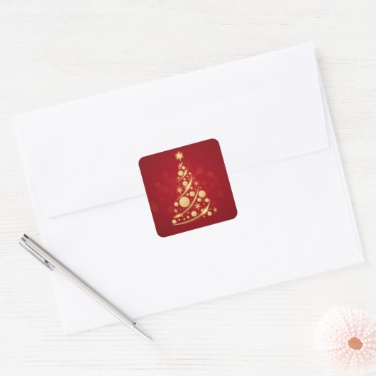 Kerstboom Sticker (Envelop)