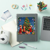 Kerstboom Sticker (iPad Cover)