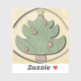 kerstboom sticker
