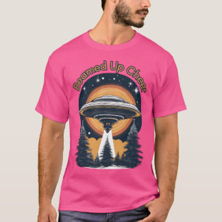 Kerstboom straalt door UFO T-shirt