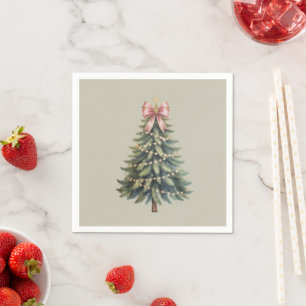 Kerstboom Strik Coquette Kerstmis Servet