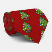 kerstboom stropdas (Opgerold)