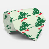 kerstboom stropdas (Opgerold)