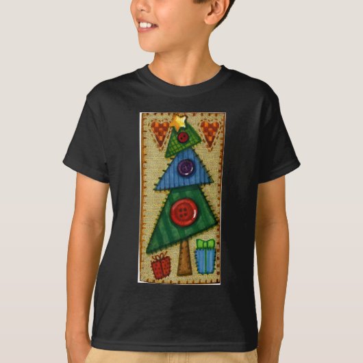kerstboom t-shirt (Voorkant)