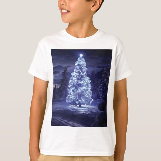 kerstboom t-shirt (Voorkant)