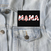 Kerstboom Taart Matching Family Party Mama Button (Insitu)