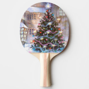 kerstboom tafeltennisbatje