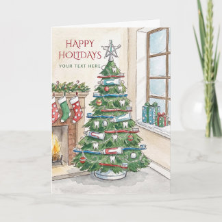 Kerstboom Tandarts Kerstvakantie  Feestdagen Kaart