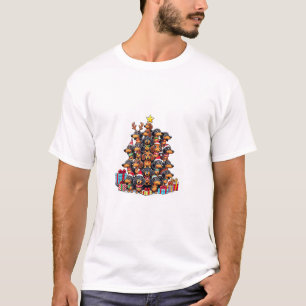 Kerstboom Teckel Worst Hond Teckels T-shirt