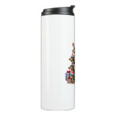 Kerstboom Teckel Worst Hond Teckels Thermosbeker (Gedraaid links)