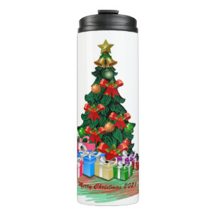 Kerstboom Thermische Tumbler Thermosbeker