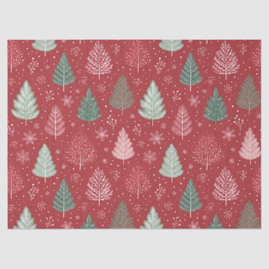 kerstboom tissuepapier (Voorkant)