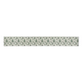 Kerstboom Toile de Jouy Green Grosgrain Lint (Voorkant)