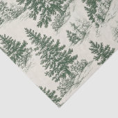 Kerstboom Toile de Jouy Green Tissuepapier (Detail)