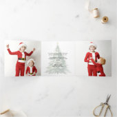 Kerstboom Trifold Foto Kerst Kaart (Binnen)