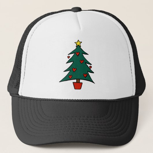 kerstboom trucker pet (Voorkant)