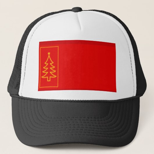 kerstboom trucker pet (Voorkant)
