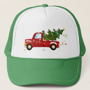 kerstboom trucker pet