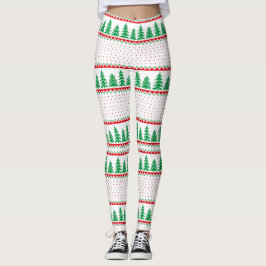 Kerstboom Ugly Sweater Reindeer Leggings