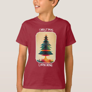 Kerstboom uit   Kunstmatig ontwerp voor de kerstma T-shirt