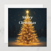 Kerstboom Uitnodiging (Voorkant / Achterkant)