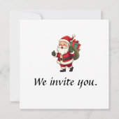 Kerstboom Uitnodiging (Achterkant)