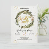 Kerstboom Uitnodiging feestdag feestdag feestdag (Staand voorkant)