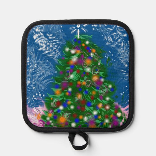 Kerstboom v1 pannenlap (Voorkant)