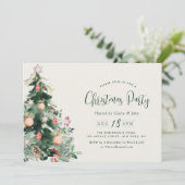 Kerstboom vakantie feest kaart (Staand voorkant)