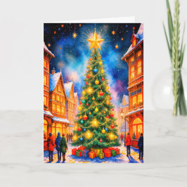 KERSTBOOM VAKANTIE KAART