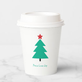 Kerstboom  vakantie papieren bekers