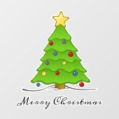 kerstboom | Vakantie Raamsticker (Vel)