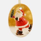 KERSTBOOM VAN DE KERSTMAN KERAMISCH ORNAMENT (Achterkant)