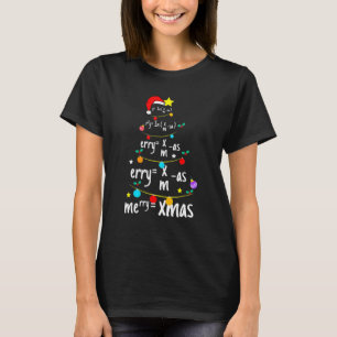 kerstboom van de Wiskunde Nerd Science Teac T-shirt