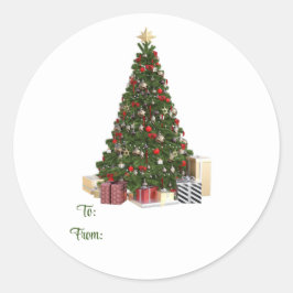 Kerstboom van en naar de Sticker