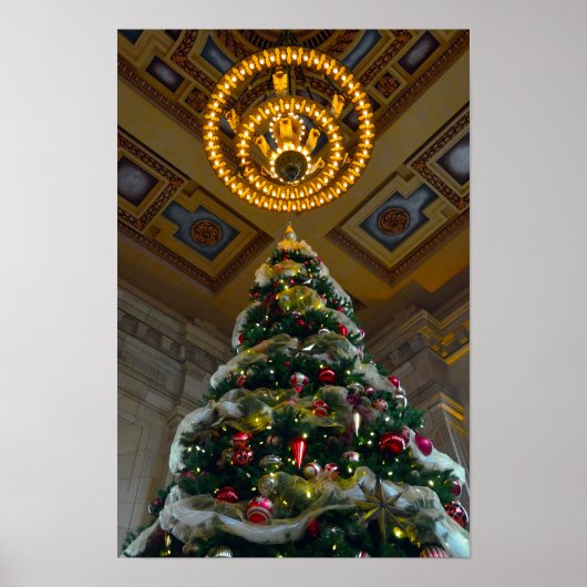 Kerstboom van het EU-station Poster (Voorkant)