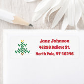 kerstboom van rond etiket (Insitu)