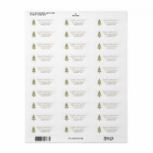 kerstboom Vergroenkerstgroen Etiket (Full Sheet)