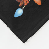 Kerstboom Verlichting Mannen Vrouwen Santa Dachshu Fleece Deken (Hoek)