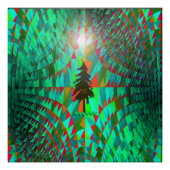 Kerstboom verloren in de ruimte... perfect poster (Voorkant)